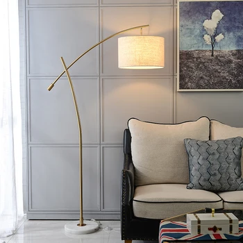 Модерен минималистичен led под лампа за дневна, креативен дизайн в скандинавски стил, чист червен диван за кабинет, американската лампа за риболов