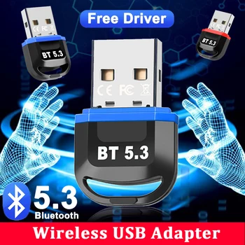 Bluetooth 5,3 Безжичен USB адаптер предавател, приемник, Поддръжка на Windows 8,1 Win10 Win11 за мобилен телефон/компютър/игрален контролер