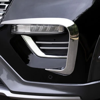 Комплект за ремонт на каросерията от ABS-хром, предни фарове за мъгла лампи, ленти за очи, вежди, хастар 2 бр. за Ford Explorer 2020 - 2023