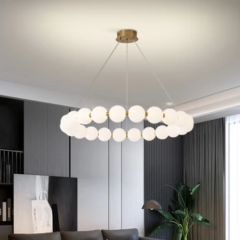 Led художествена полилей, висящ лампа, осветление, декор на стая, кухненски принадлежности, скандинавски домашен кът лампа, окачен тавана лампа в помещението