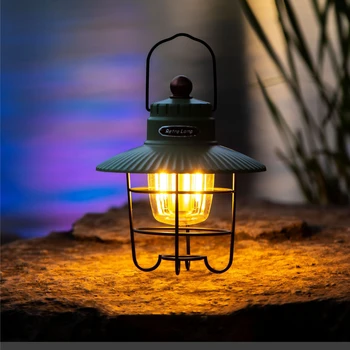 Походный фенер в ретро стил, преносим походный лампа, градинска керосин реколта туризъм лампа, палатка за туризъм, альпинистский двор