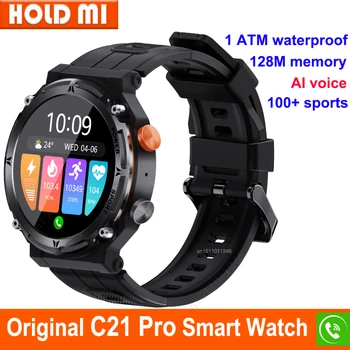 C21 PRO Смарт часовници 1,39 инча 360*360 Bluetooth Повикване Гласов Асистент Сърдечната Честота IP68 Водоустойчив Спортни Умни Часовници на Открито За Мъже