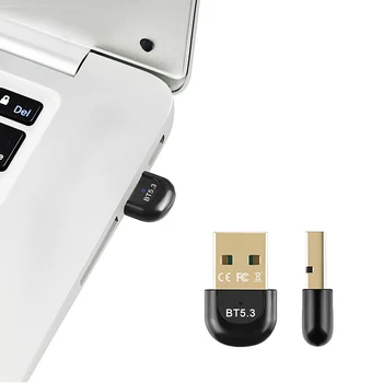 Безжичен предавател-приемник, съвместим с Bluetooth, 5.3 USB адаптер, ключ, система за подпомагане на Windows 7/win8.1/win10/11