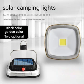 Външно осветление от Слънчеви обтегач за къмпинг USB зареждане на ретро фенер за бараката лампа за къмпинг Околната светлина в палатката led лампа за къмпинг