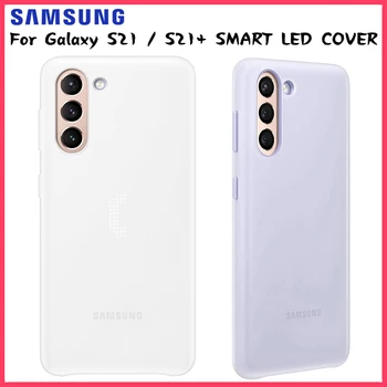 Samsung Оригиналния smart led калъф за Samsung Galaxy S21 + S21 Plus S21Plus, калъф за телефон с емоционалното led ефект осветление