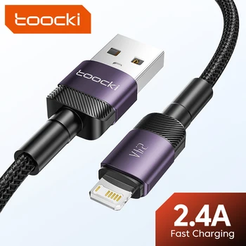 USB Кабел Toocki2.4 A Lightning За iPhone 14 13 12 Pro Max X XR XS 8 7 Plus, Зарядно Устройство За Бързо Зареждане, Кабел За Трансфер на Данни За iPhone, USB-Тел