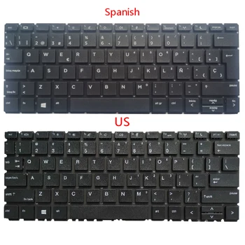 Новата клавиатура на латински, испански /американския езика за HP Probook 430 G6 435 G6 LA SP, английски, черен