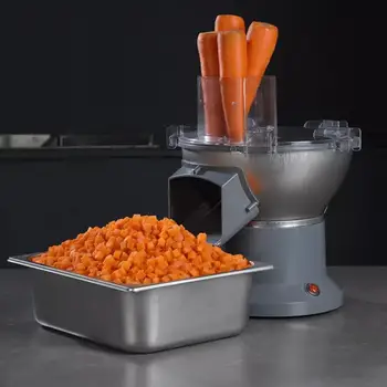 Многофункционална машина за нарязване на зеленчуци, моркови, картофи, нож, слайсер, търговска машина за нарязване на кубчета, малка електрическа машина за рязане