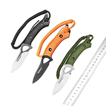 TONIFE Explorer нож с фиксирано острие, военна подготовка, високо качество, къмпинг, лов, оцеляване, тактически джобен EDC инструмент, нож