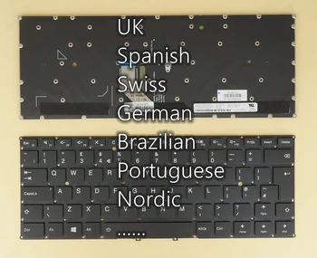 Британската Испанската Конфедерация на Немската Бразилският Португалска Клавиатура Nordic За Lenovo Ideapad Yoga 5 pro, на 910-13ikb / стъкло, Осветление LCM16A1