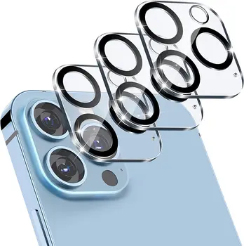 Защитно стъкло за камера 3 бр. за iPhone 13 11 Pro Max защитно фолио за екран за iPhone 12, стъклена фолио за обектива на мини-камера, нощен кръг