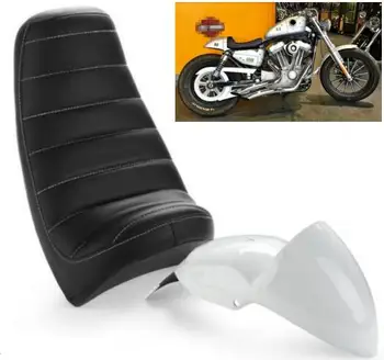 Задната част на предния капак Cafe Racer със седалка за Harley Sportster XL 04-UP на поръчка
