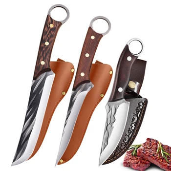 5cr15 нож за обезкостяване на костите от неръждаема стомана, ловен нож, походный нож, ловен нож, кухненски нож за рязане на месо, нож за нарязване на