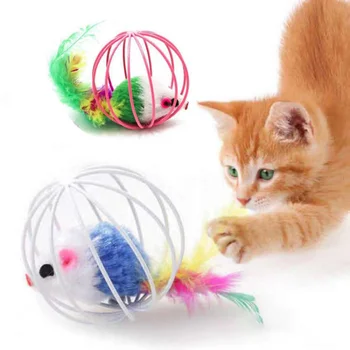 1 бр. играчки за котки, интерактивни играчки за мишки, пластмасови изкуствени цветни играчки за котки, стоки за домашни любимци, Аксесоари за котки, играчка за коте