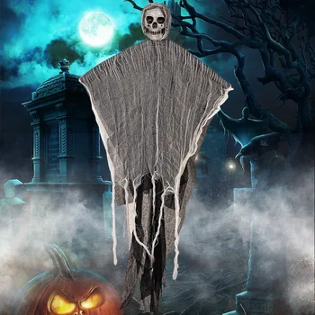 Хелоуин Висящи висулки с черепа призрак за парти в чест на Хелоуин, украсата на дома на вътрешни и външни врати от духове къща, бар, подпори на ужасите