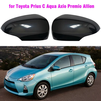 ABS Лъскава Черна Капачка на Страничните Огледала за задно виждане За Toyota Prius C Aqua Axio Premio Allion 2012-2018 Стайлинг Авточасти