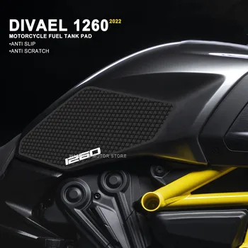 Етикети за мотоциклети устойчива на плъзгане тампон на горивния резервоар наколенник етикети за Ducati Divael 1260 2022