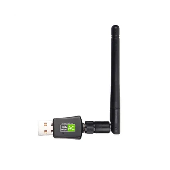 USB Wifi адаптер 600 Mbps двухдиапазонная антена 2,4 G 5 Ghz USB Ethernet Lan PC AC Wifi приемник безжичен адаптер мрежова карта