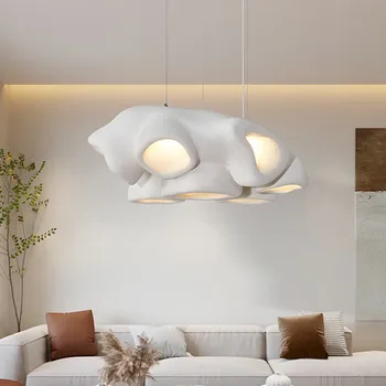 Полилей Ваби Съби в скандинавски стил за дневната, минималистичен дизайнерски лампа за декорация трапезария, бар, ресторант, кафене, led подвесное осветление