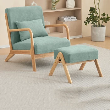 Дървени дизайнерски столове за сядане с облегалка за всекидневната, столове за всекидневна, единични столове Cadeiras De Escritorios, хол 47